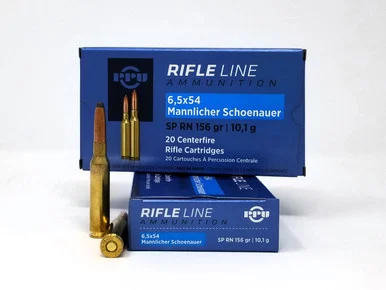 Prvi 6.5 x 54 Mannlicher Schoenauer Ammunition PP6MS 156 Grain Soft Point 20 Rounds