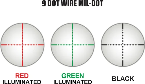 UTG BUGBUSTER 3-9X32 1" RGB - MIL-DOT W/QD RINGS BLACK - Image 3