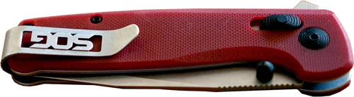 SOG KNIFE TERMINUS XR G10 PLN - EDGE 2.95" BLADE CRIMSON