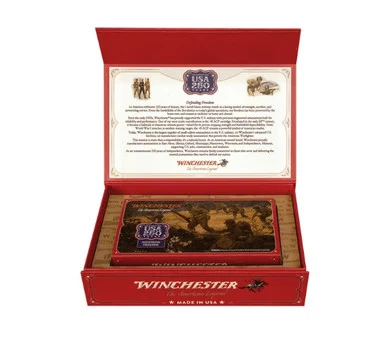 Winchester 45 Auto Ammunition 250 Year USA Anniversary Collectors Box USA45250 230 Grain Full Metal Jacket 50 Rounds