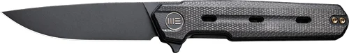 WE KNIFE NAVO 3.25" BLACK - CANVAS MICARTA STONEWASH - Image 2