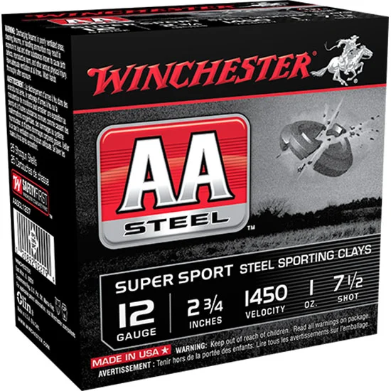 WIN AA STEEL 12GA 2.75 1OZ #7.5 25/10