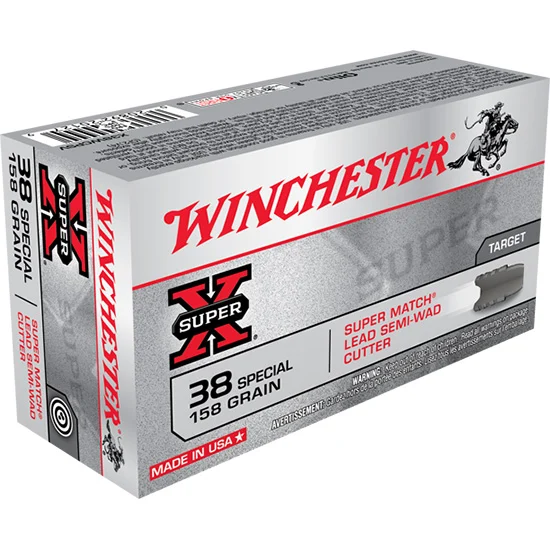 WIN SUPER-X 38SPL 158GR LEAD SWC 50/10