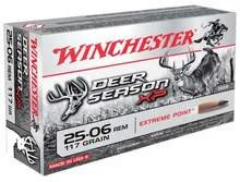 Winchester 25-06 Rem Ammunition Deer Season XP X2506DS 117 Grain Extreme Point 20 Rounds