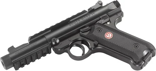 RUGER MARK IV TACTICAL 22LR - 4.40" ADJ. THREADED BBL SYN. - Image 2