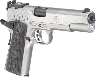 RUGER SR1911 TARGET 9MM 9-SHOT - STAINLESS G10 GRIPS - Image 2
