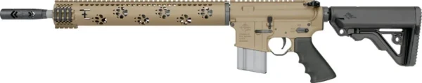 RRA LAR15 PREDATOR2 223 WYLDE - 6 POS STK 16" BBL ROCKOTE TAN