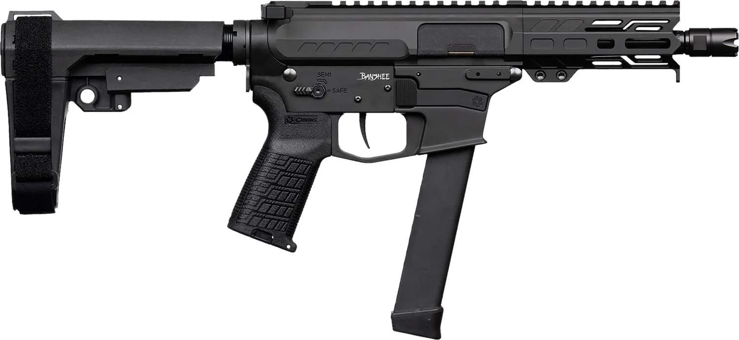 CMMG PISTOL BANSHEE MKGS 9MM - 5" FIXED EJECTOR ARMOR BLACK