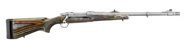 RUGER HAWKEYE GUIDE GUN 375 RUGER BOLT RFL, 20" MT STS THRDED, GRN MTN STOCK, 3RD