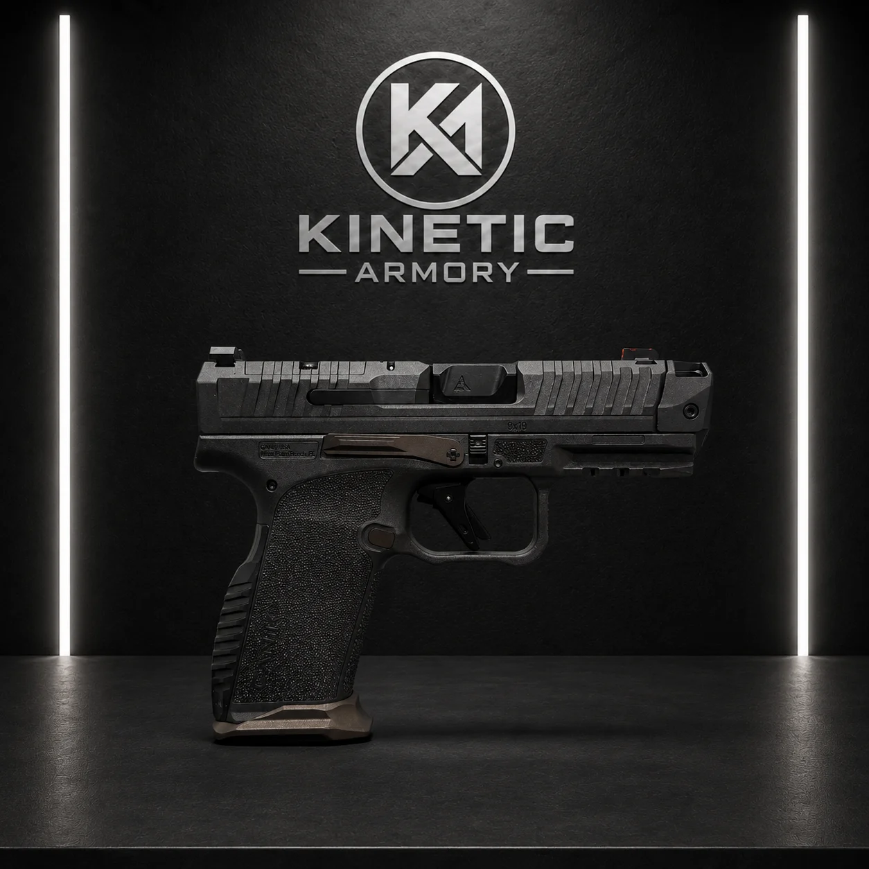 Canik METE MC9 Prime Radian 9mm Optic-Ready Compensated Pistol - Canik Grey (17+1) - Image 2