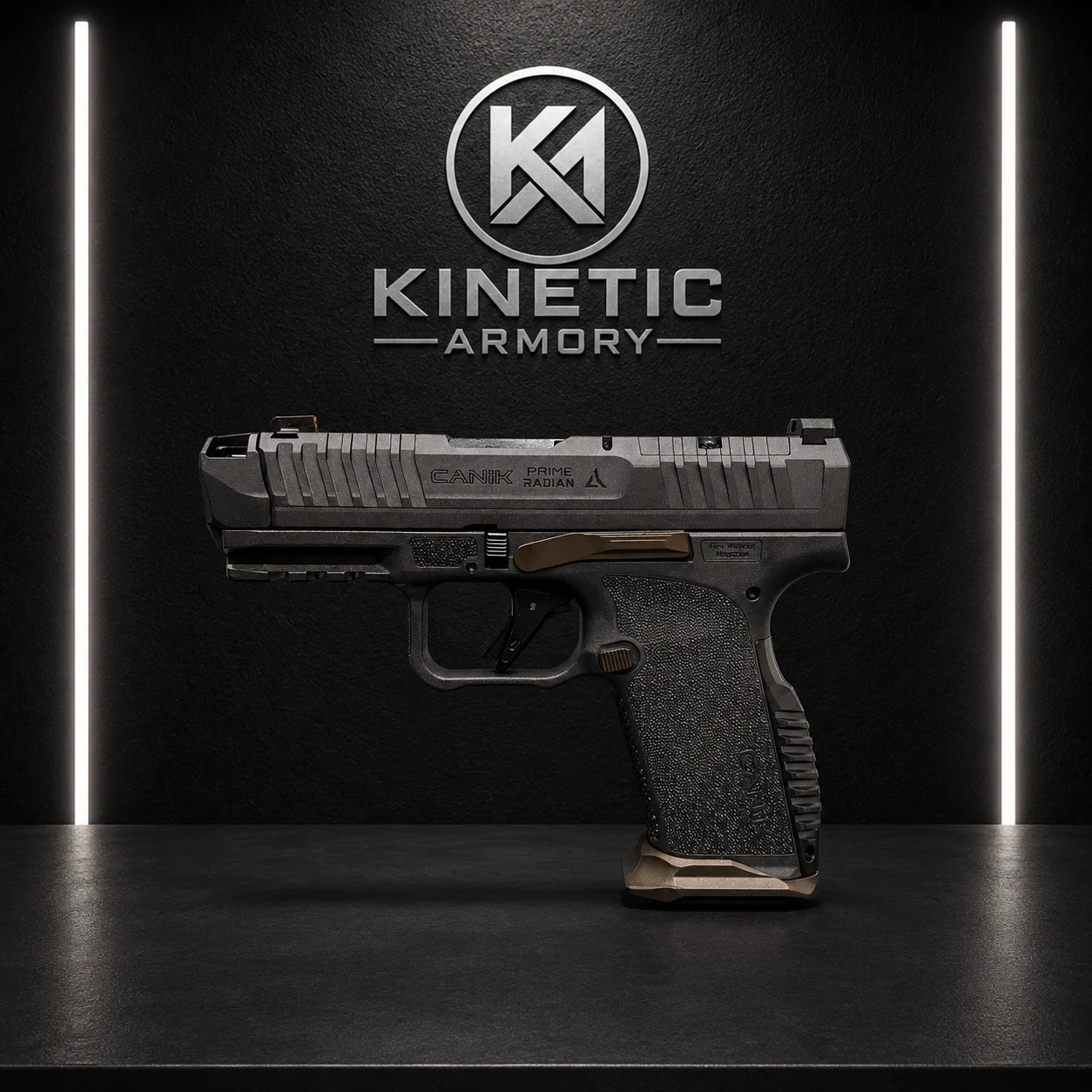 Canik METE MC9 Prime Radian 9mm Optic-Ready Compensated Pistol - Canik Grey (17+1)
