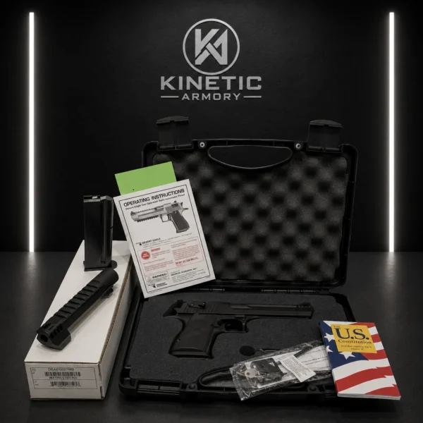 Desert Eagle Mark XIX .44 Magnum 6" Pistol + .50 AE Conversion Barrel Package - Black