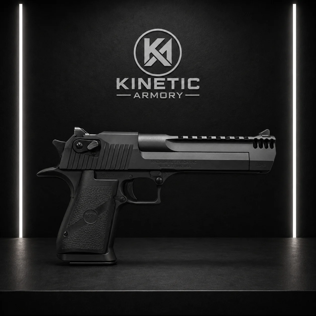 Desert Eagle Mark XIX .44 Magnum 6" Pistol + .50 AE Conversion Barrel Package - Black