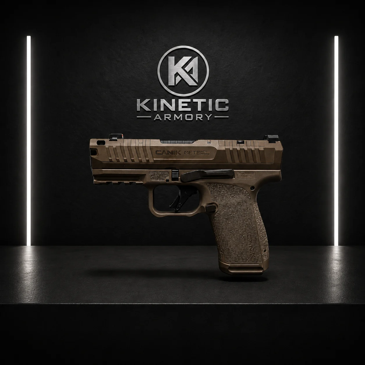Canik METE MC9 Prime 9mm Optic-Ready Compensated Pistol - Bronze - Image 4