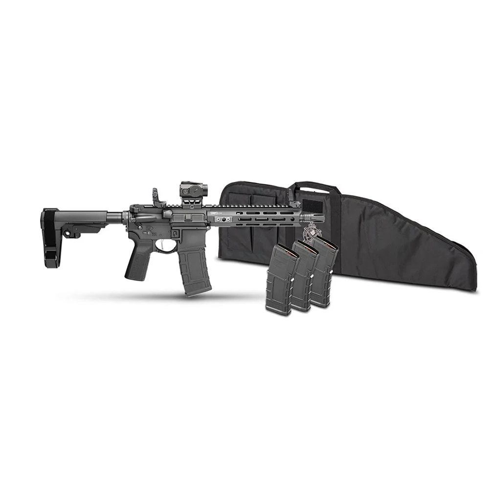 Springfield Saint Victor Gear Pac Pistol .300 BLK 30rd Magazines(4) 9.5'' Barrel SBA3 4 Brace Viridian Venta Red Dot Bag