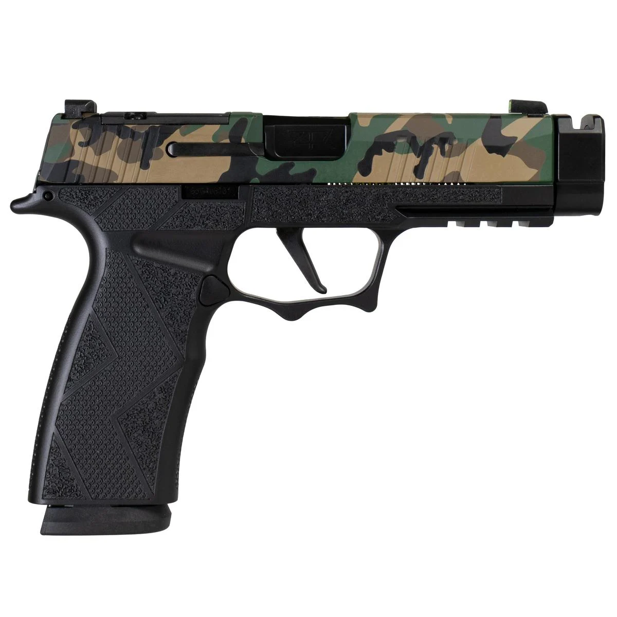 Sig Sauer P365 XMACRO TACOPS "Muilticam" Slide Handgun 9mm Luger 17rd Magazines(3) 3.7" Barrel w/Comp