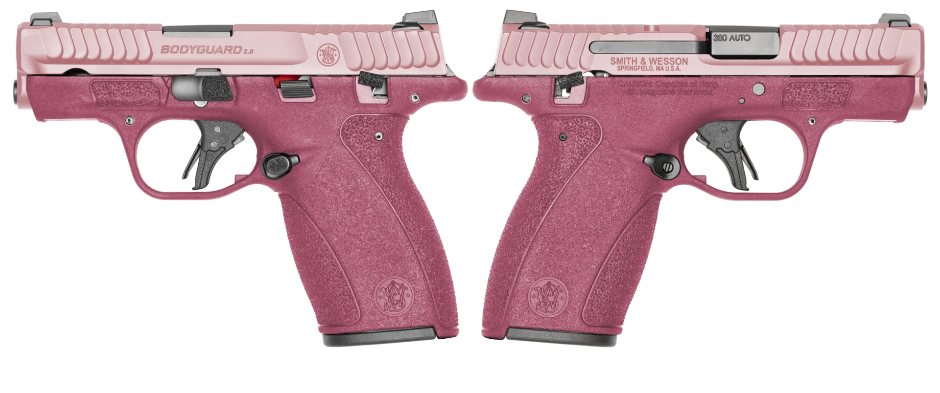 SMITH & WESSON BODYGUARD 2.0 380ACP PISTOL T.S. CRANBERRY/BLUSH ORION EXCLUSIVE 1-12RD 1-10RD MAG