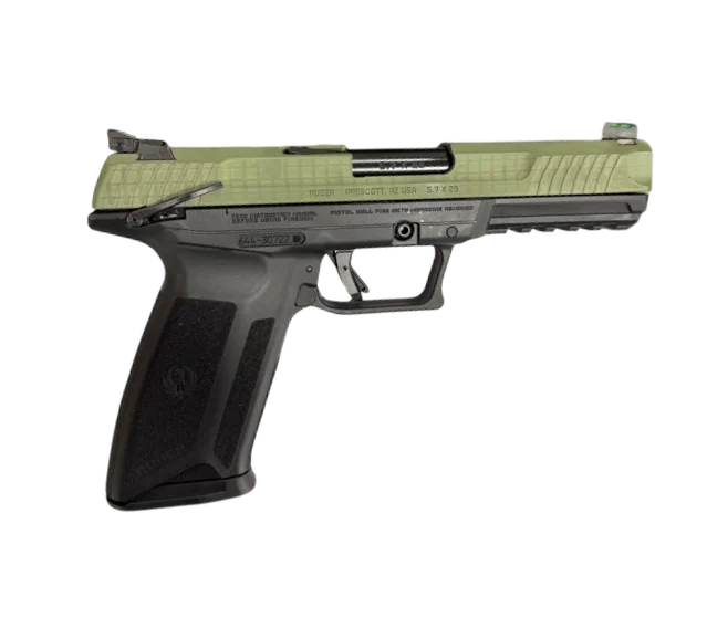 RUGER-5.7 X 28 4.9" PISTOL BLACK/DESERT NIGHT CAMO SLIDE 20+1 MS
